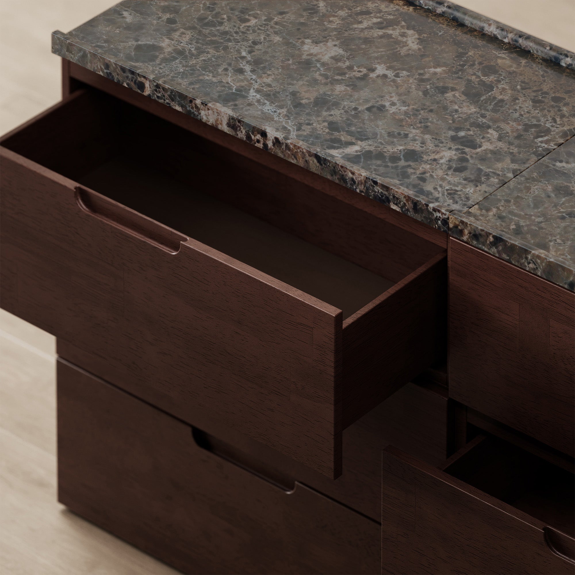 Connect Dresser + Marble Top, 3x2
