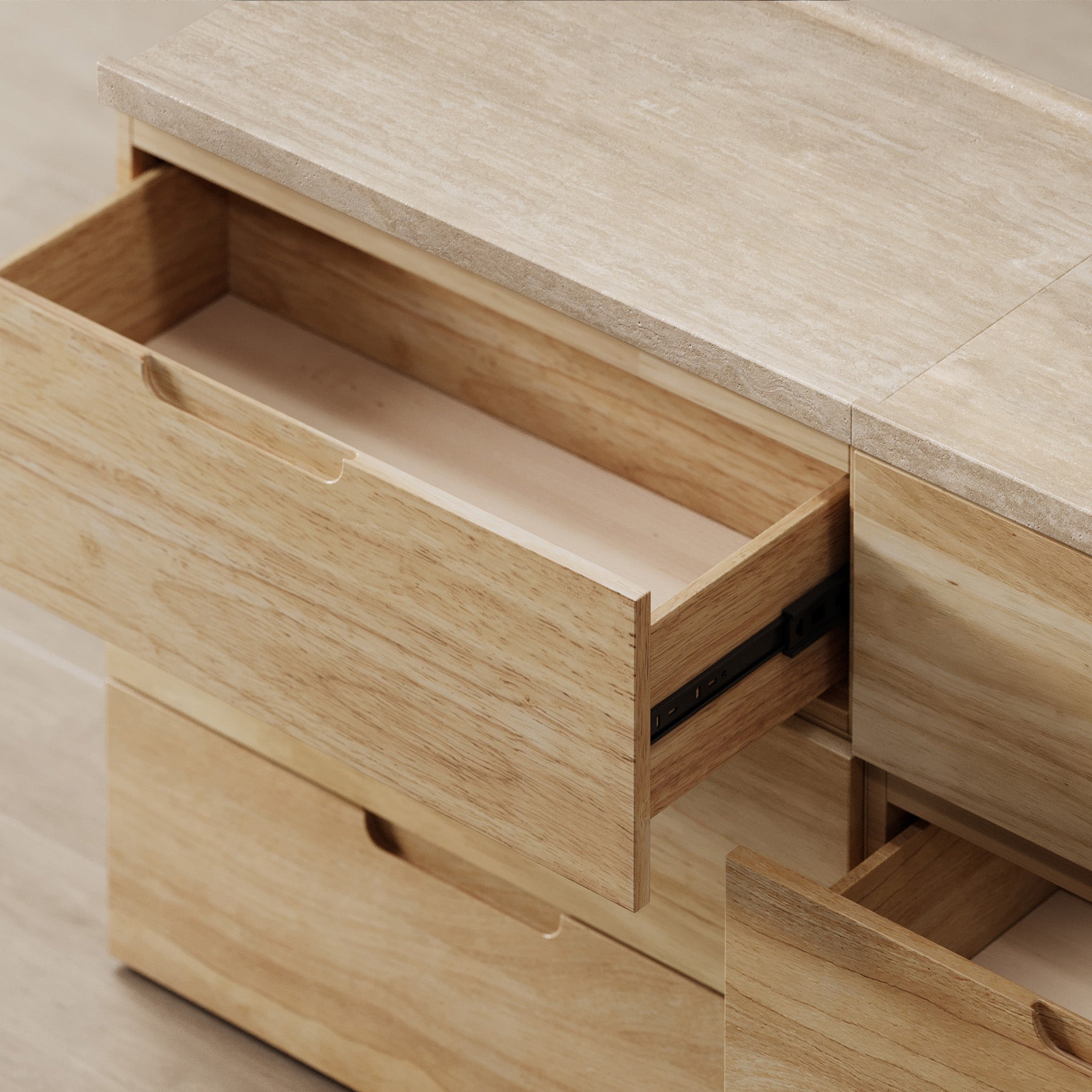 Connect Dresser + Marble Top, 3x2