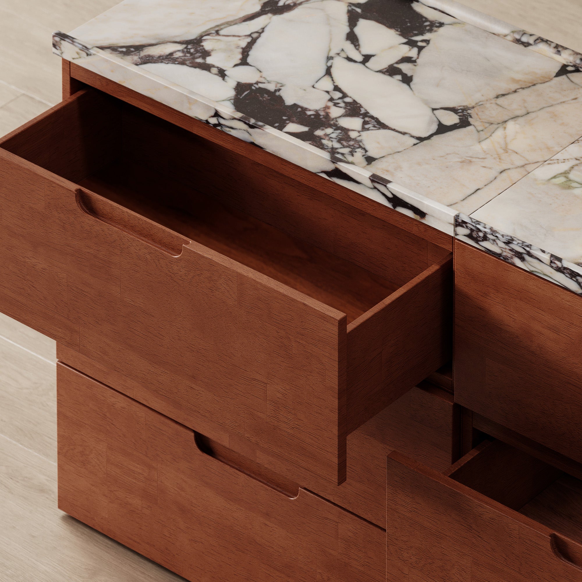 Connect Dresser + Marble Top, 3x2