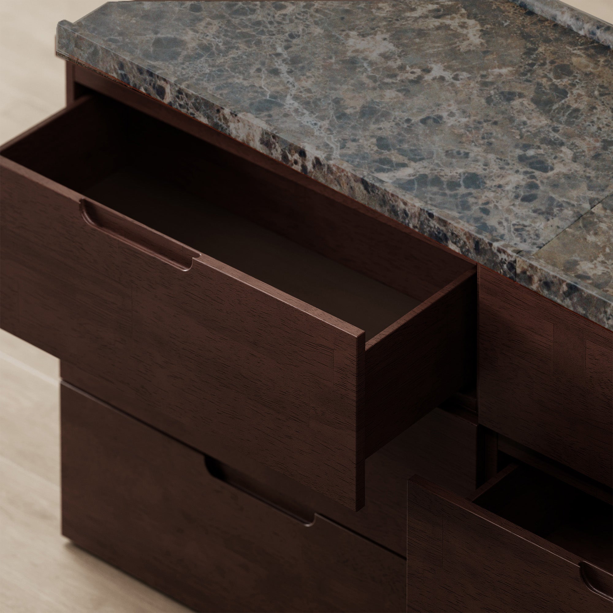 Connect Dresser + Marble Top, 3x2