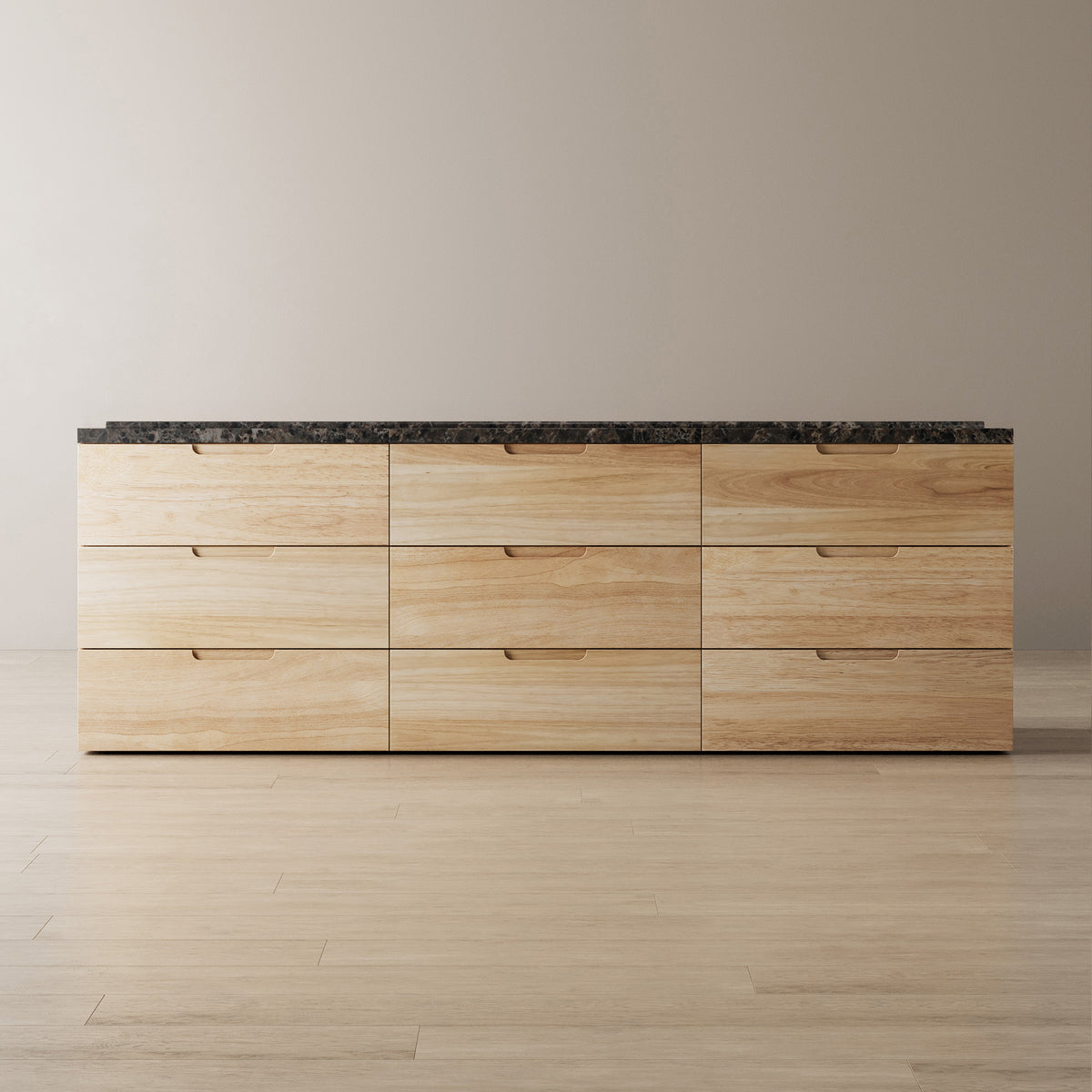 Connect Dresser + Marble Top, 3x3
