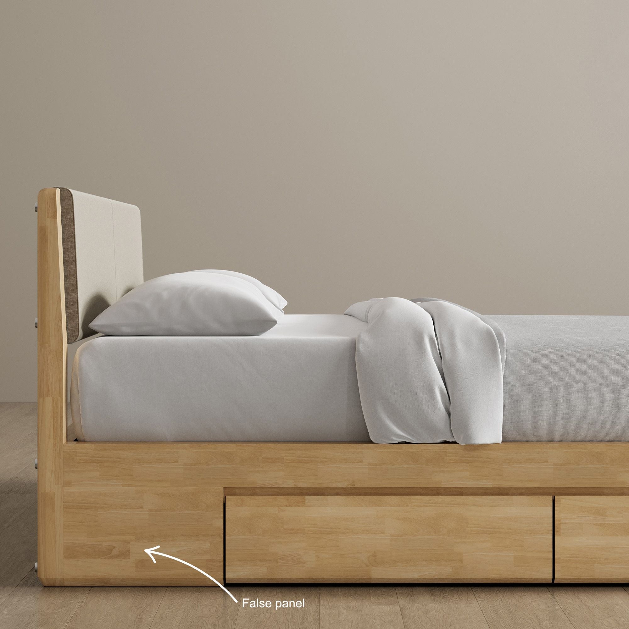 Surround Storage Bed + Headboard + Cushion