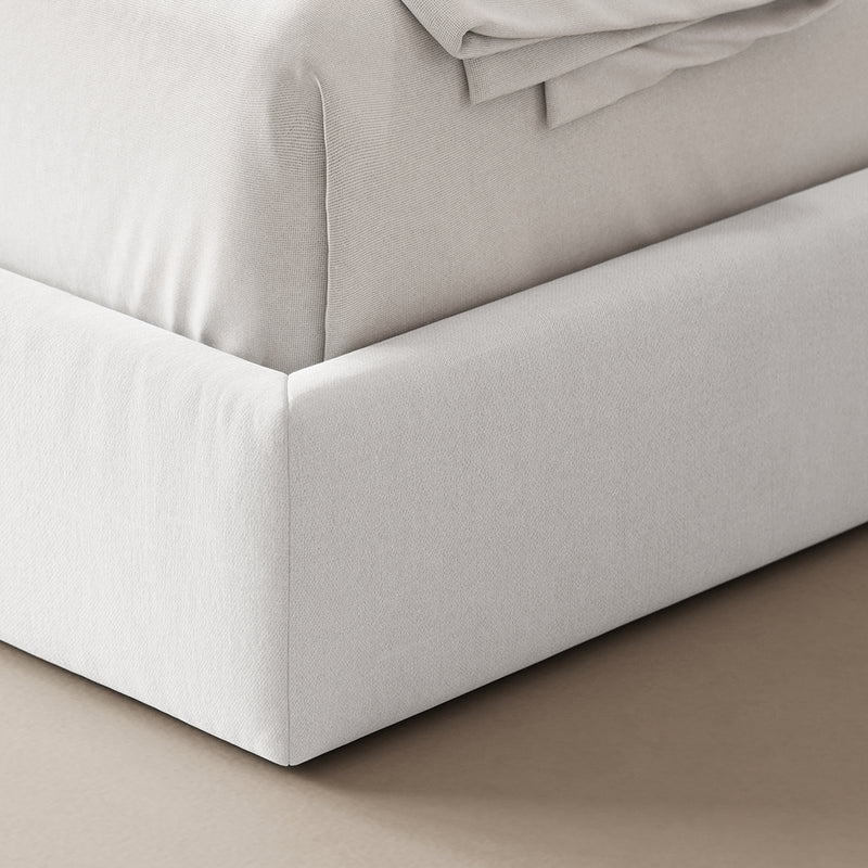 Marshmallow Bed Frame Slim Snow White