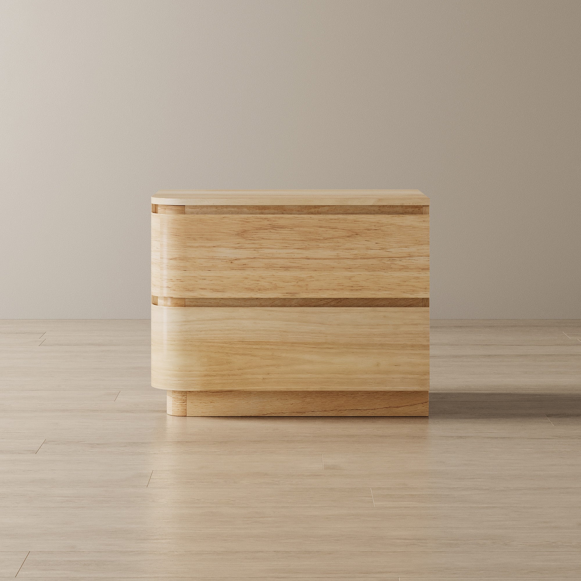 Curved Wide Nightstand