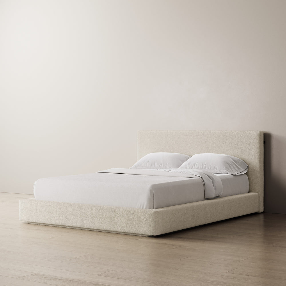 Floating Marshmallow Bed Frame Original in Off-White by Ineshi