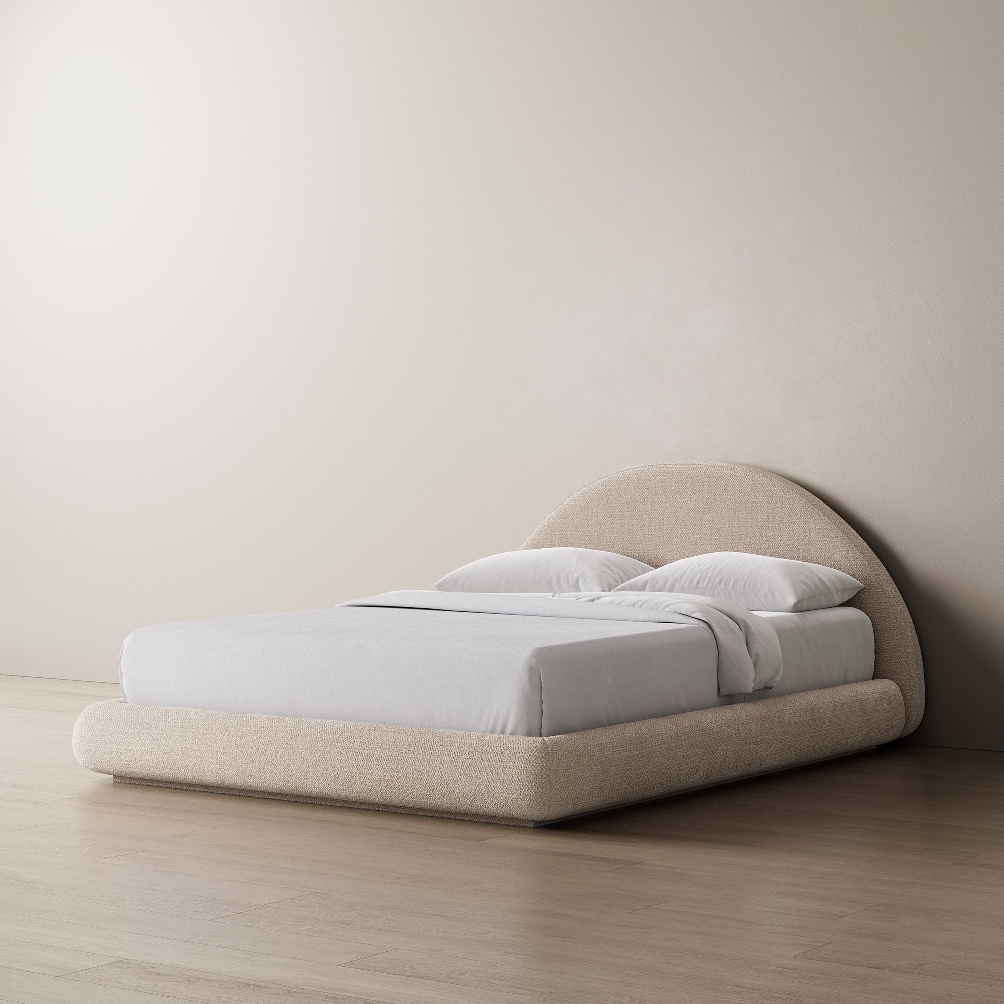 Floating Marshmallow Bed Frame Curved