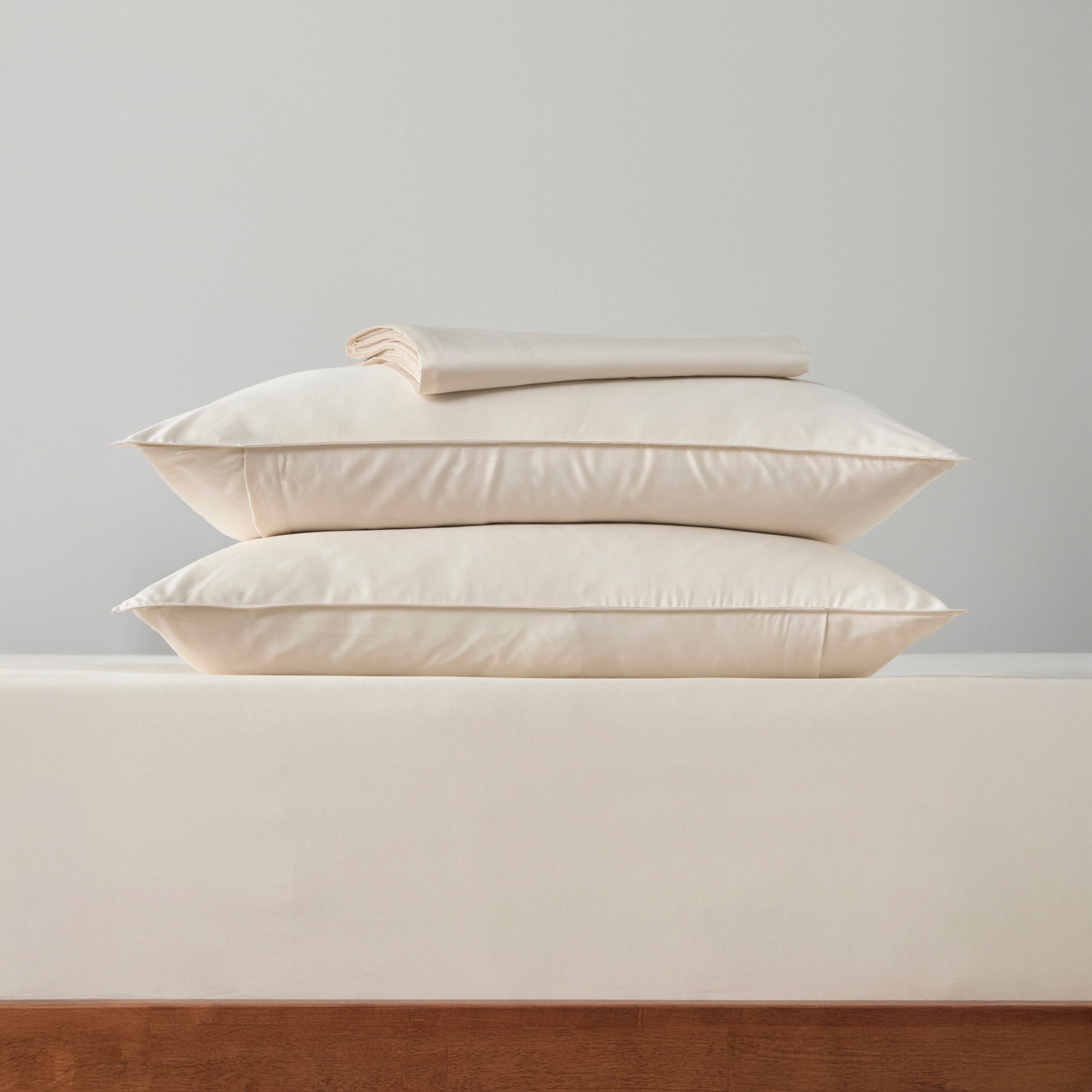 Double Stitched Pima Cotton TENCEL™ Lyocell Sateen Sheet Set