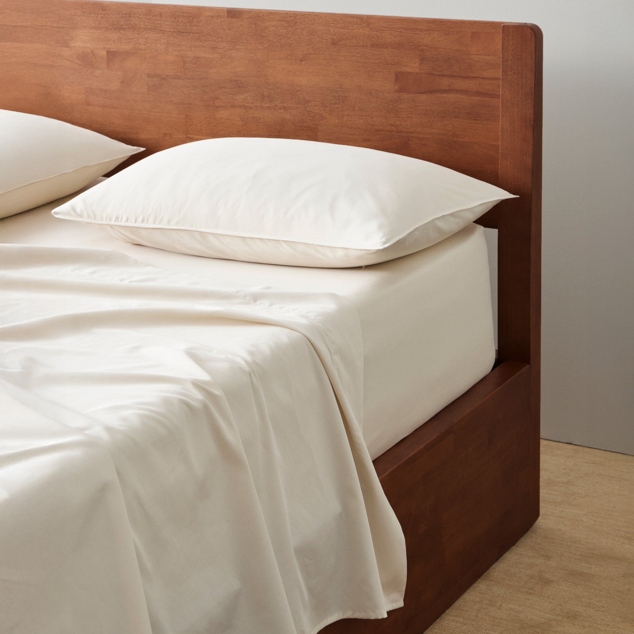Double Stitched Pima Cotton TENCEL™ Lyocell Sateen Sheet Set
