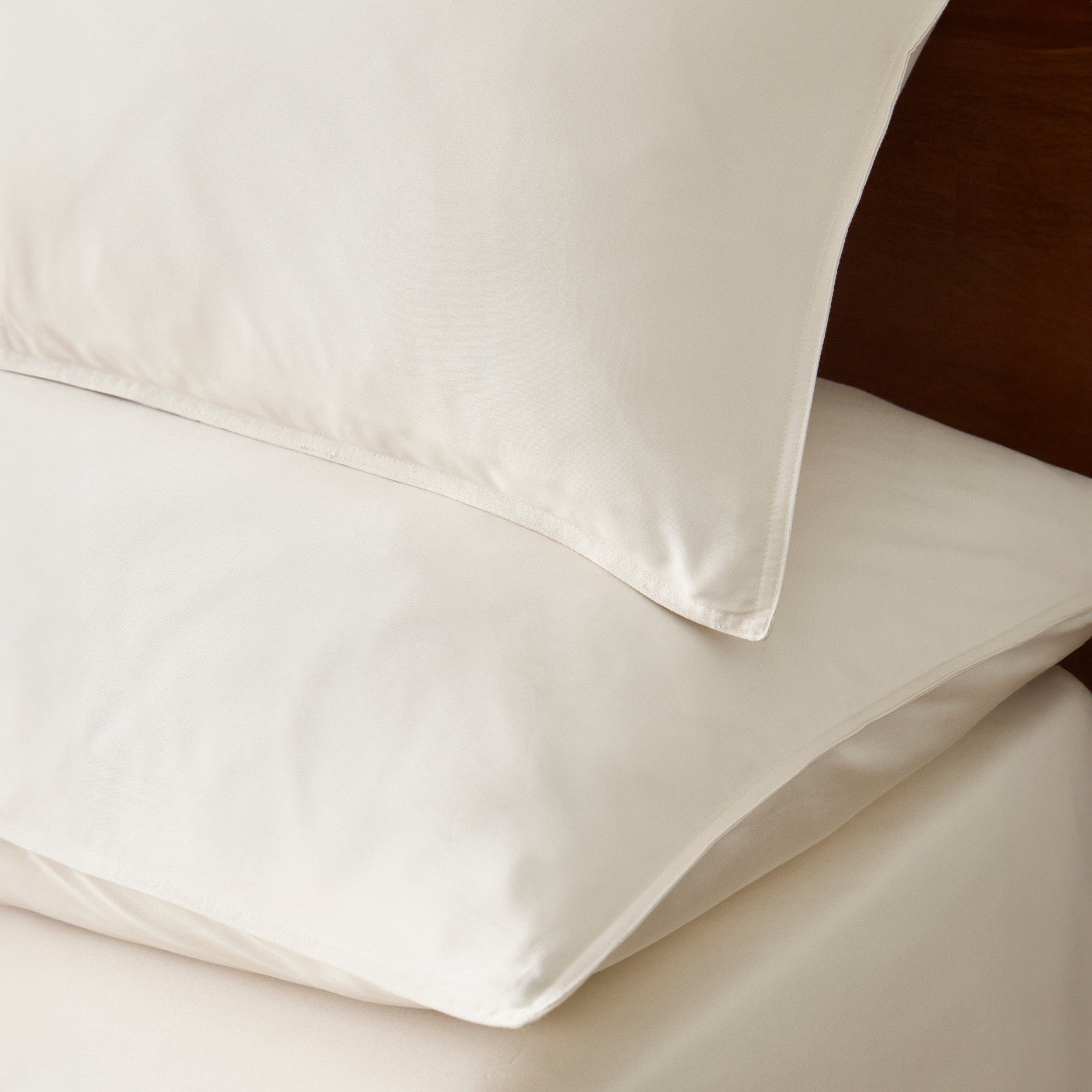 Double Stitched Pima Cotton TENCEL™ Lyocell Sateen Sheet Set