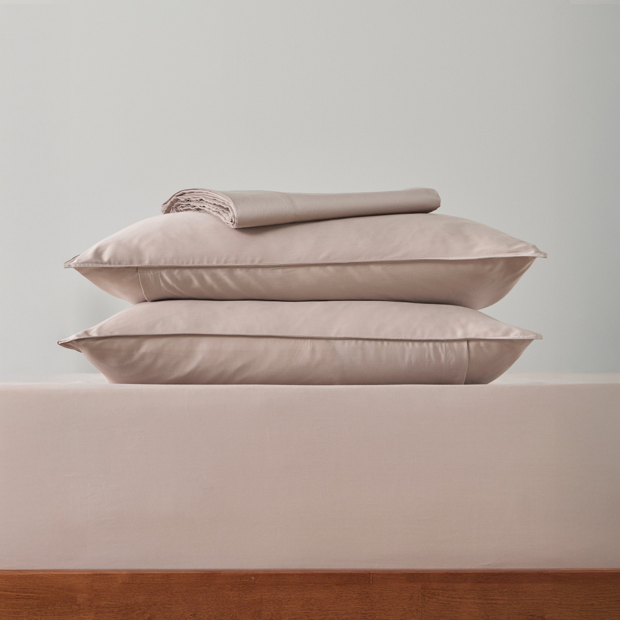 Double Stitched Pima Cotton TENCEL™ Lyocell Sateen Sheet Set