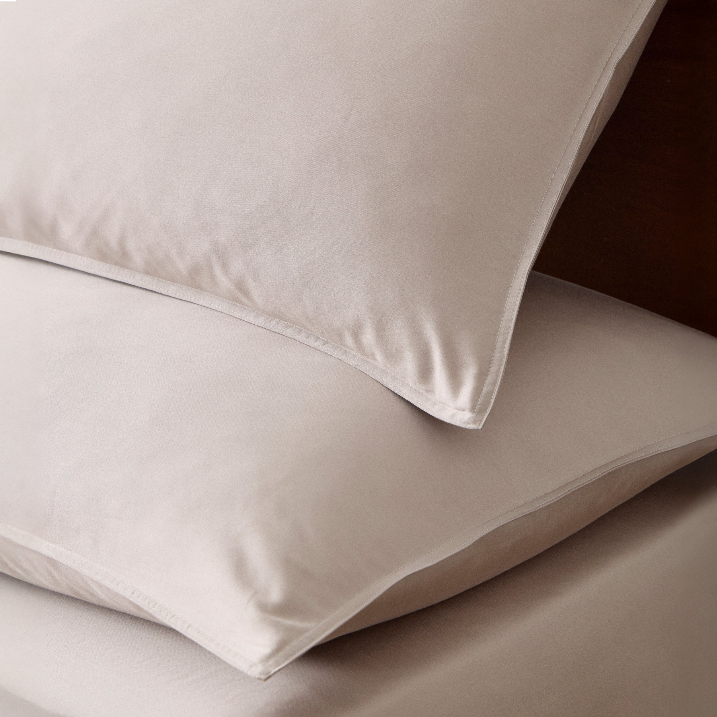 Double Stitched Pima Cotton TENCEL™ Lyocell Sateen Sheet Set