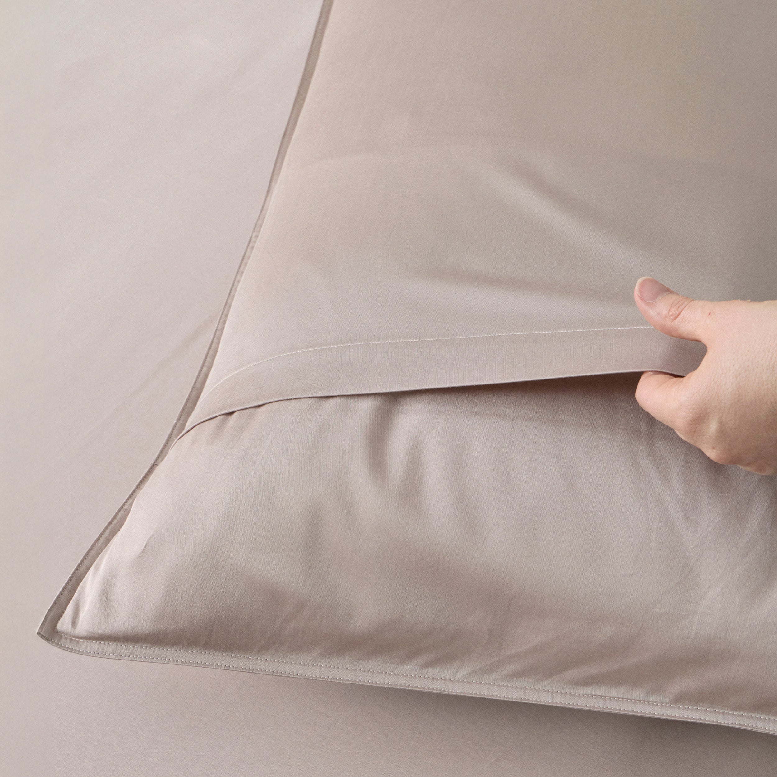 Double Stitched Pima Cotton TENCEL™ Lyocell Sateen Sheet Set