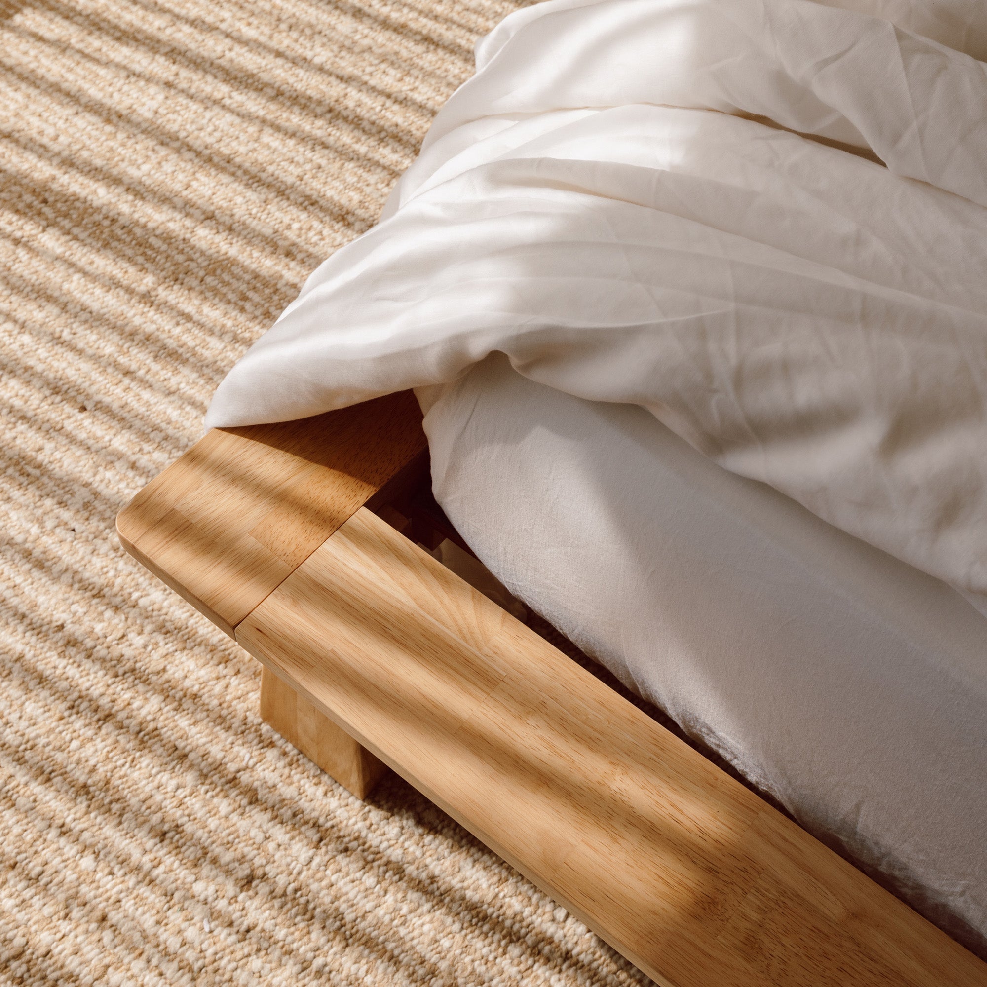 Connect Platform Bed + Wooden Headboard
