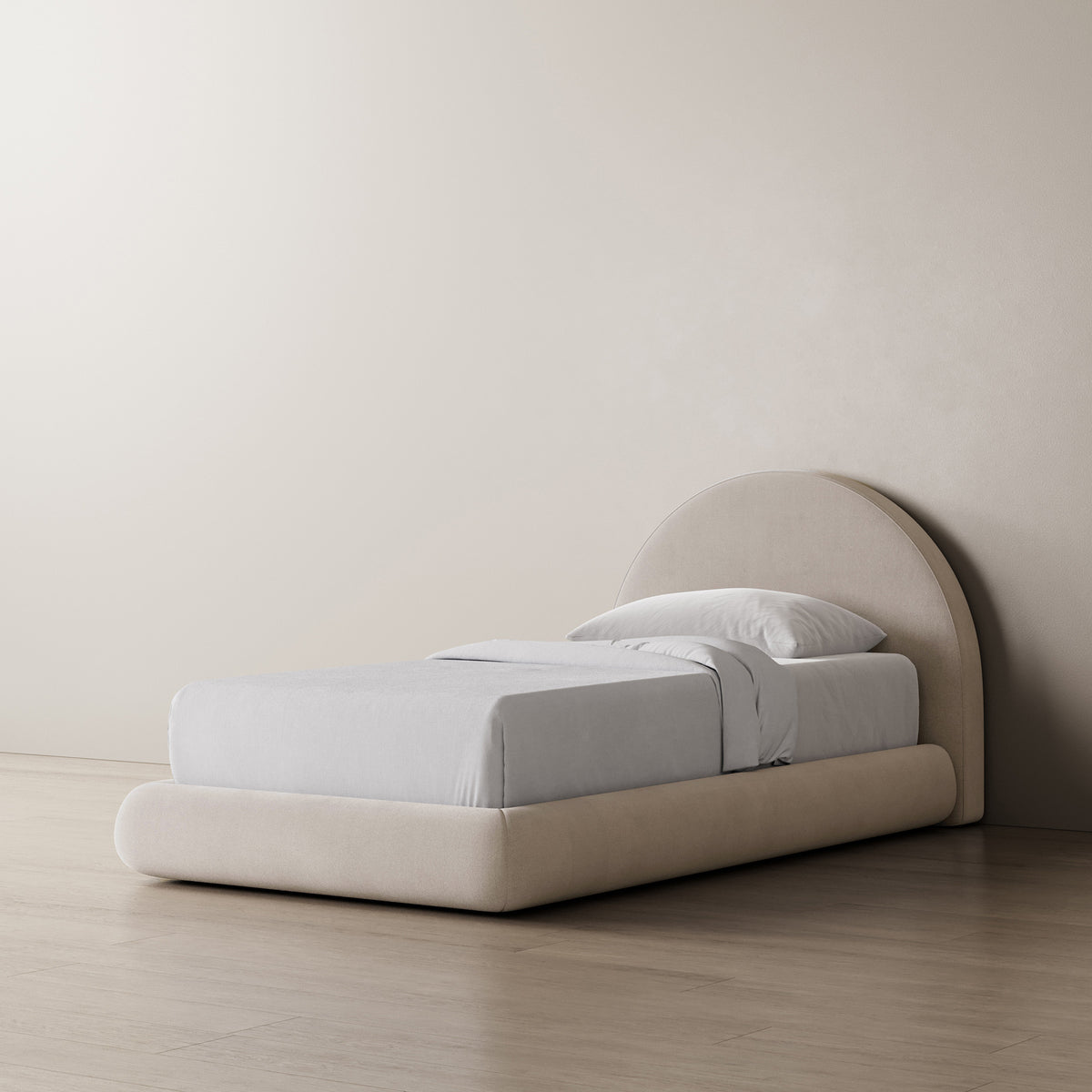Single Marshmallow Bed Frame Curved