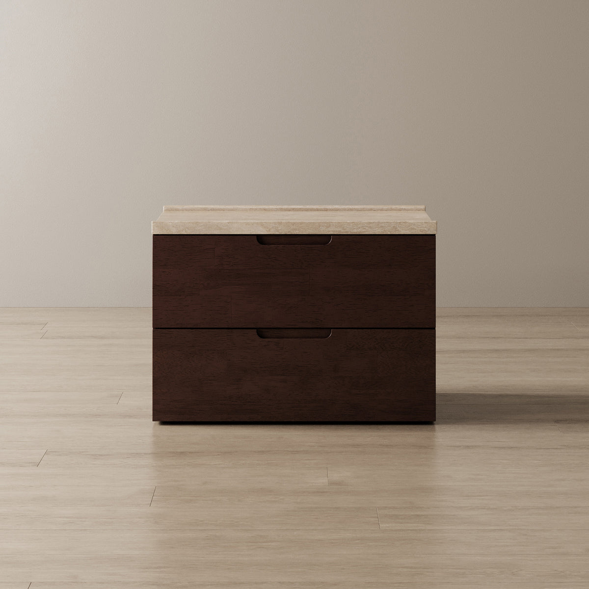 Connect Wide Bedside Table + Marble Top