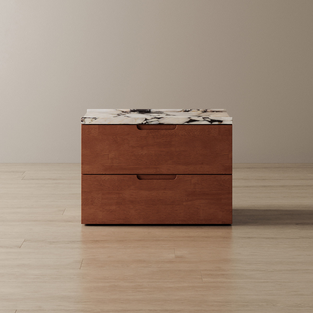 Connect Wide Bedside Table + Marble Top