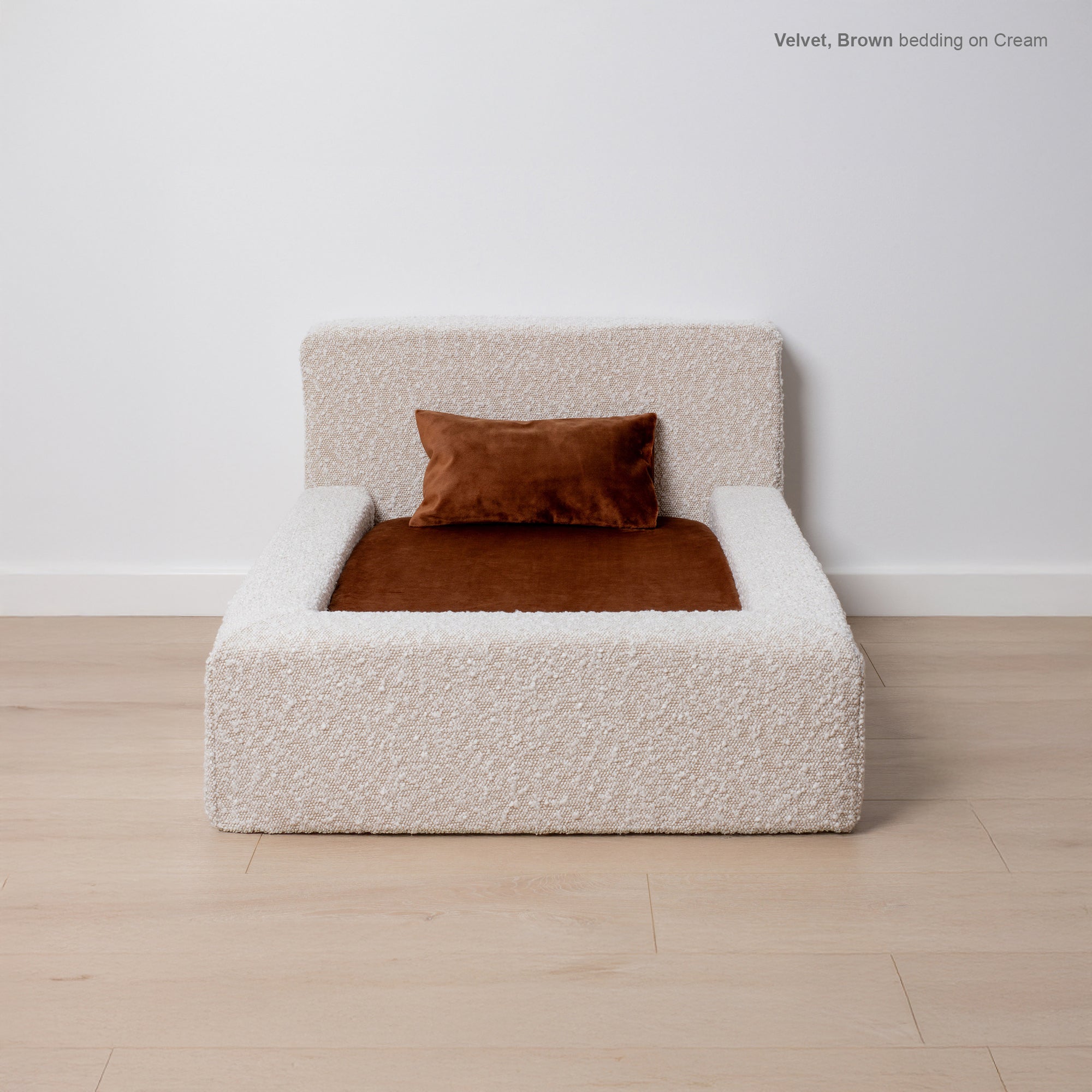 VELVET DOG BEDDING SET