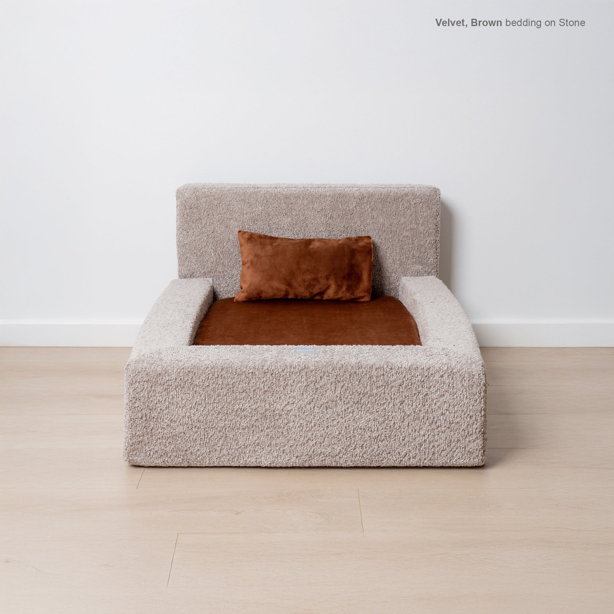 VELVET DOG BEDDING SET