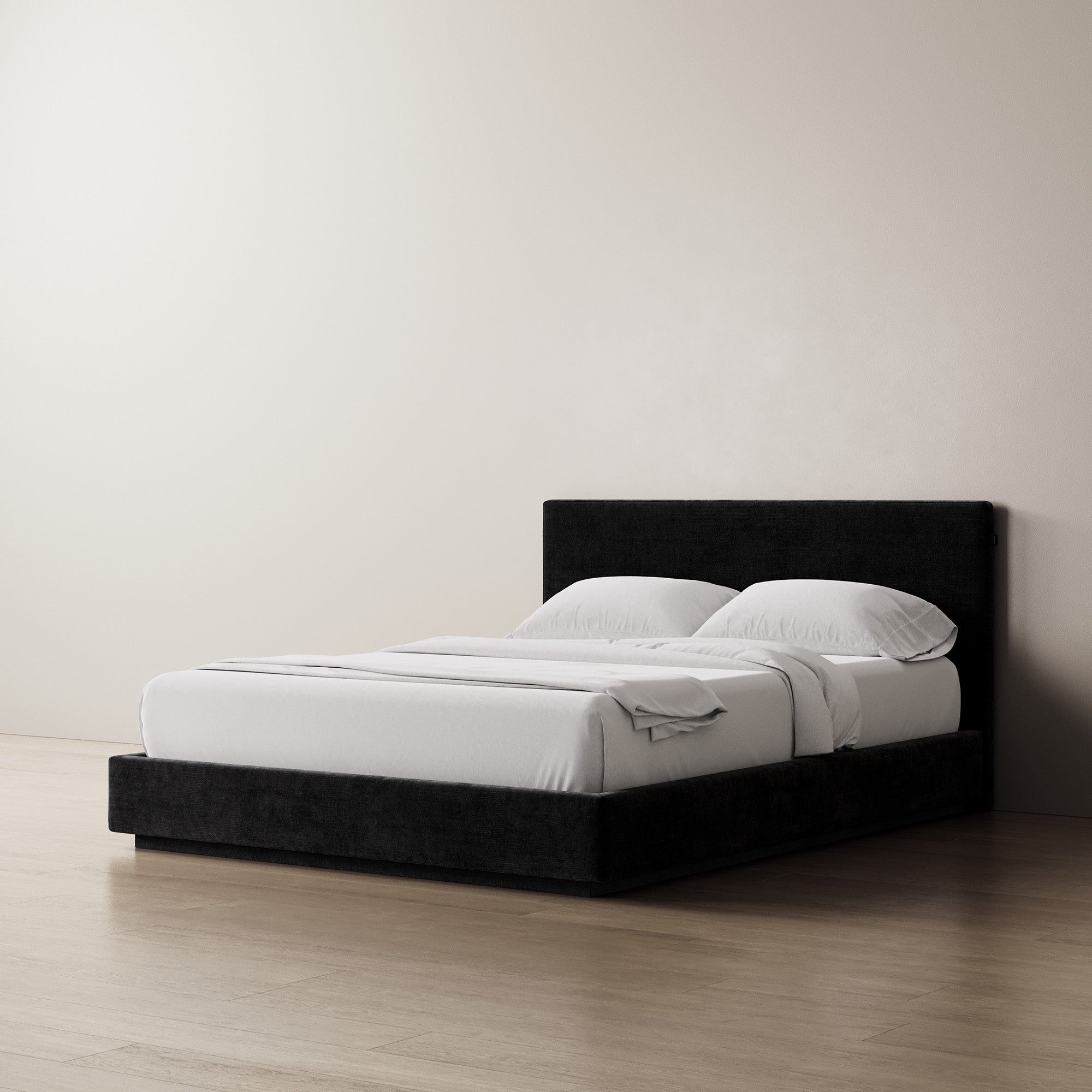 FLOATING MARSHMALLOW BED FRAME SLIM - BLACK